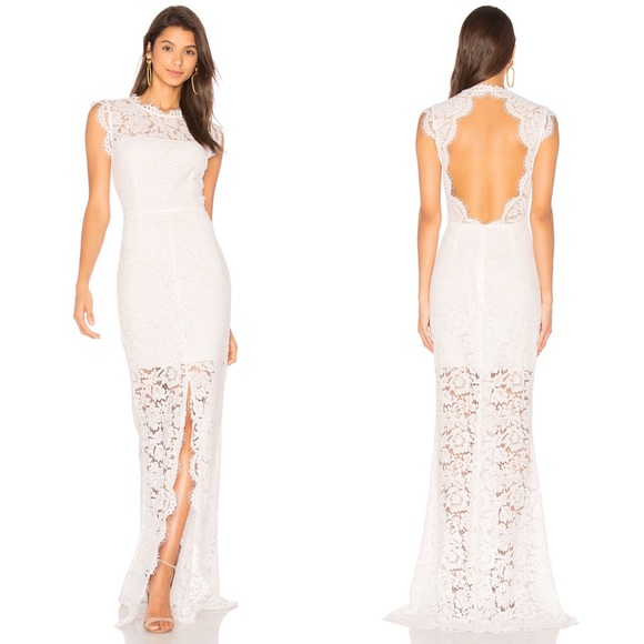 Rachel Zoe Dresses & Skirts - Rachel Zoe Estelle White Lace Dress Maxi Open Back